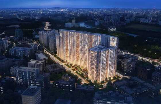 Rent Semi furnished 3 Bhk at Ten BKC, Bandra E, 1450 sft.