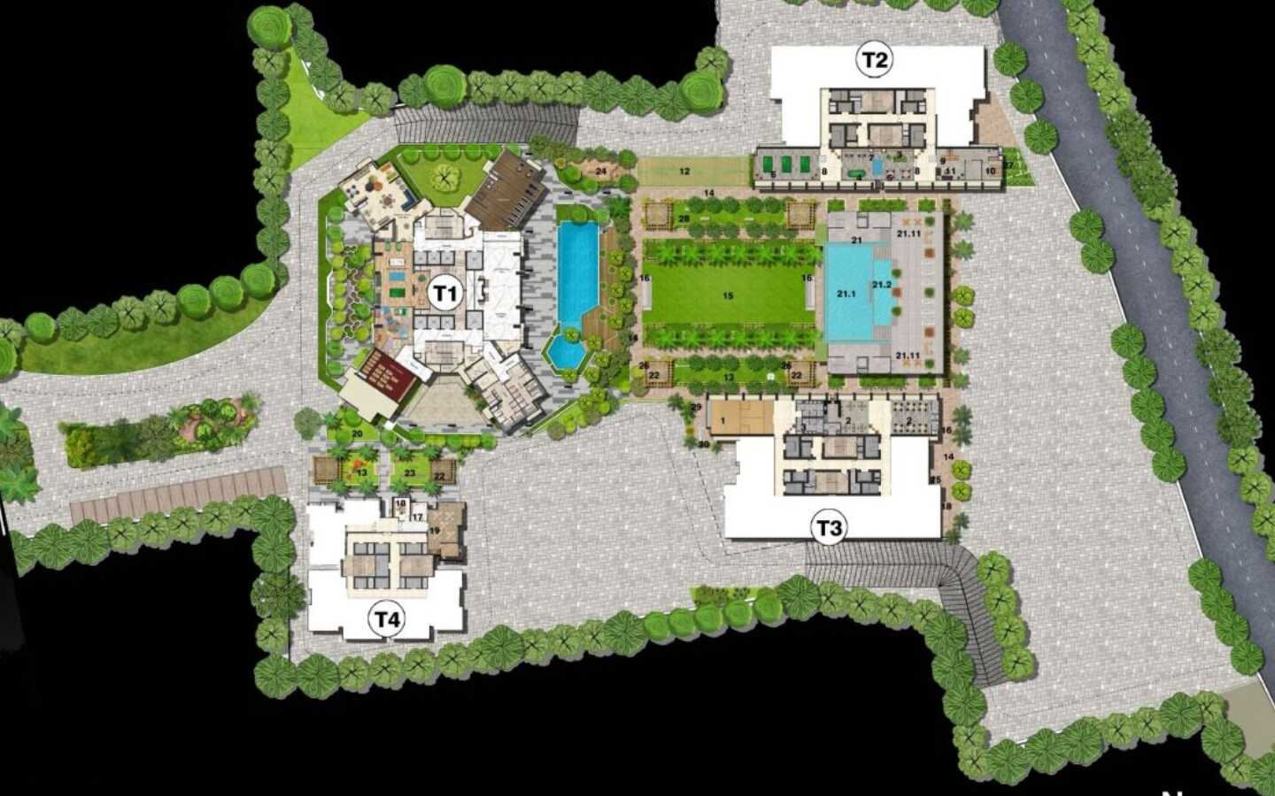 The Area Layout of Transcon Triumph Project