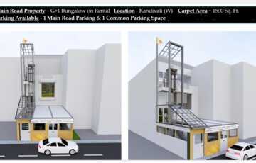 Rent 500 sft Commercial space + Garden in a Bungalow in Kandivali W.