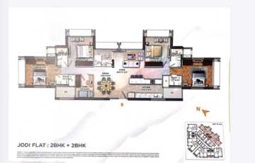 Transcon Triumph 4 layout, 2+2 Jodi Flat on a High Floor