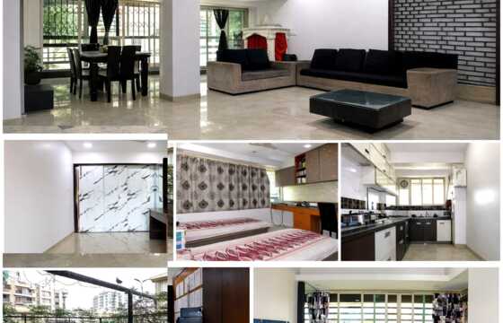 1260 Lavish 3 BHK Terrace Flat for Sale in Mulund West at Kasturba Road (Off V.P. Road)