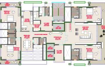 Rent Sea Facing 5050 sft Flat, Juhu Tara Rd, Nr Juhu Koliwada.