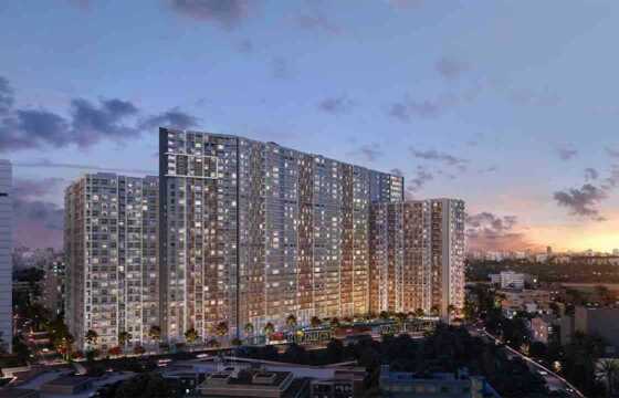 Rent Semi furnished 3 Bhk in Bandra E, Ten BKC, 1320 sft.