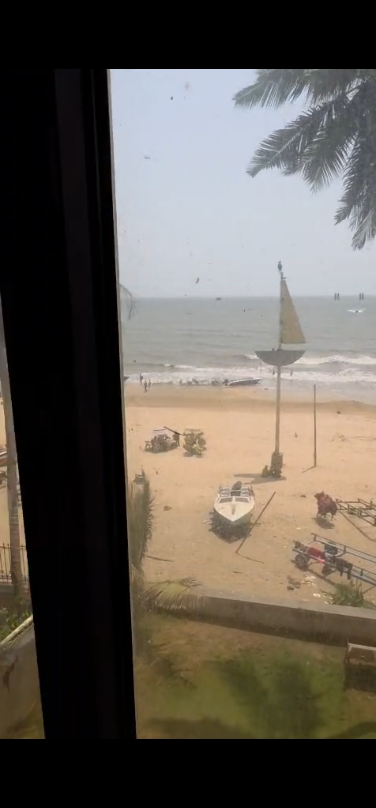 View from the Bedroom of a 2 bhk Beach Touch Flat in Juhu